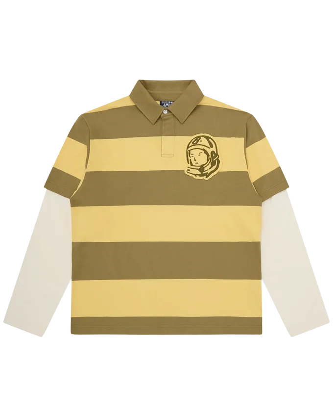Applique astro layered stripe ls rugby shirt Applique astro layered stripe ls rugby shirt