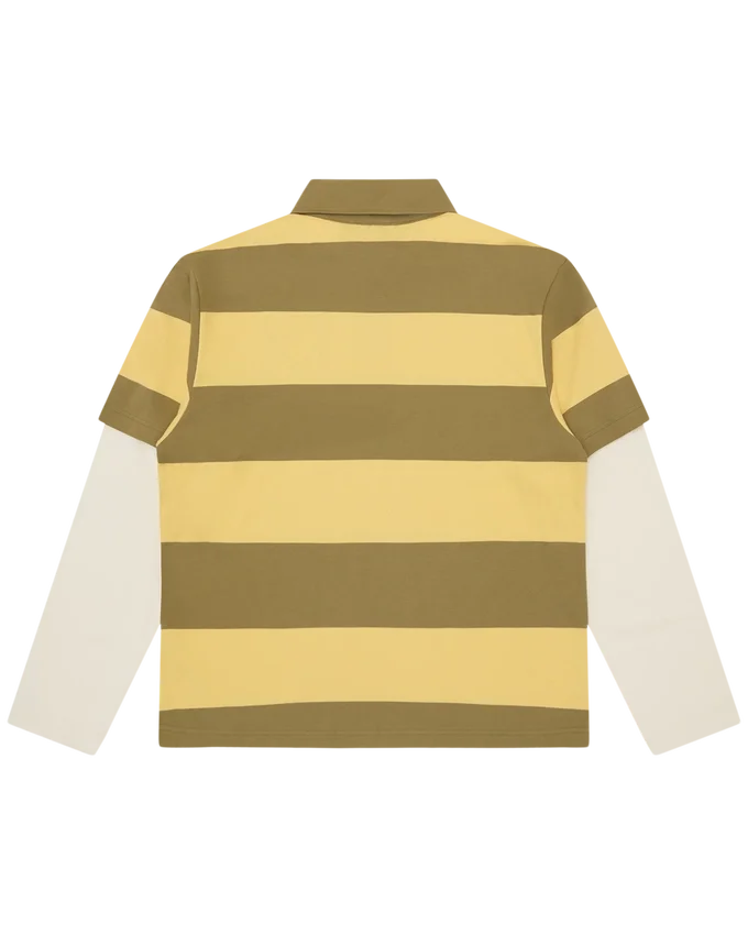 Applique astro layered stripe ls rugby shirt Applique astro layered stripe ls rugby shirt