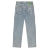Applique running dog double scoop denim pants Applique running dog double scoop denim pants