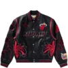Bbc x jeff hamilton heat varsity jacket Bbc x jeff hamilton heat varsity jacket