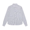 Burst camo half print poplin stripe shirt