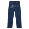 Crystal running dog denim pants Crystal running dog denim pants
