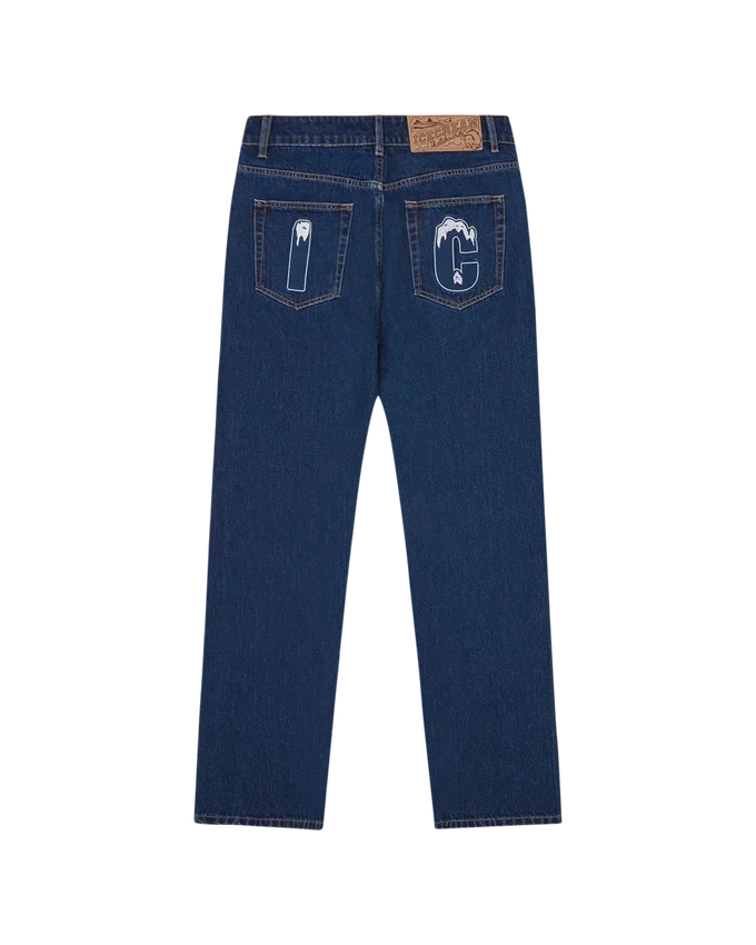 Crystal running dog denim pants Crystal running dog denim pants