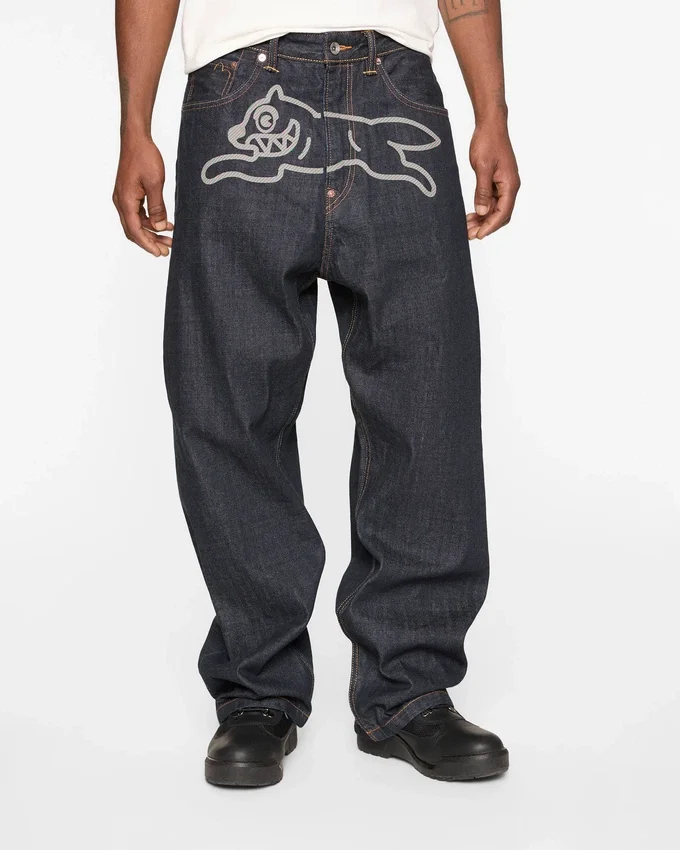 Daicock printed baggy jeans Daicock printed baggy jeans
