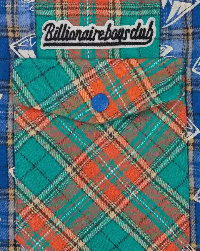 Diamonds & dollars check padded overshirt Diamonds & dollars check padded overshirt