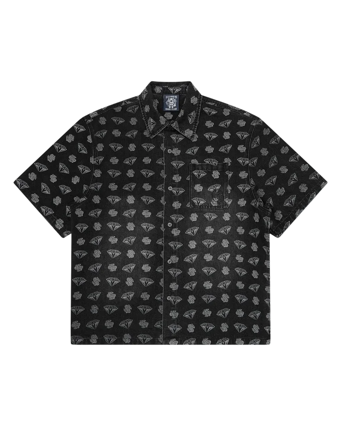 Diamonds & dollars oversized denim shirt Diamonds & dollars oversized denim shirt