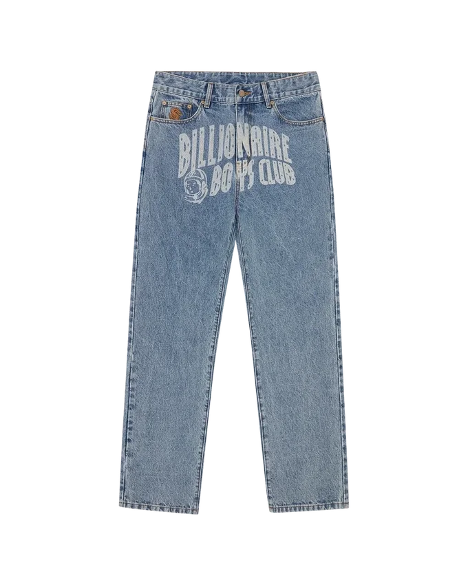 Faded arch logo denim pants Faded arch logo denim pants