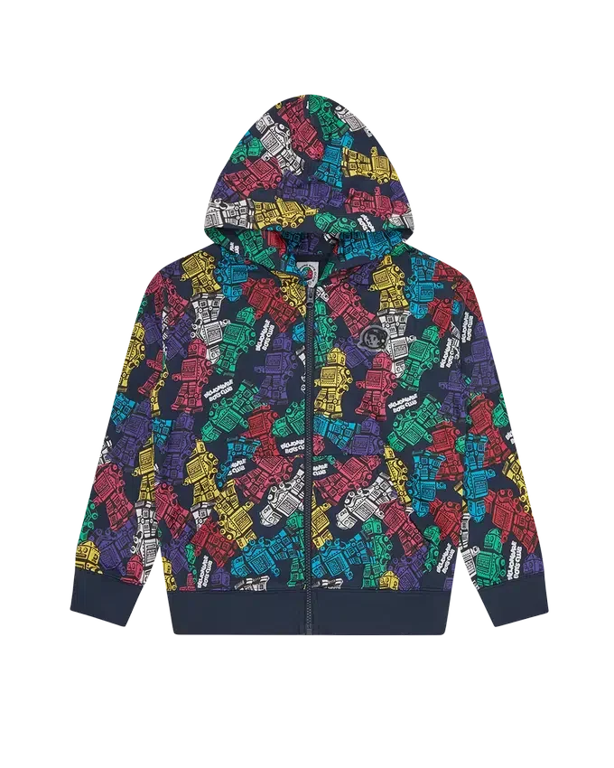 Kids robot zip through hood Kids robot zip through hood