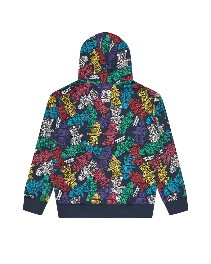 Kids robot zip through hood Kids robot zip through hood