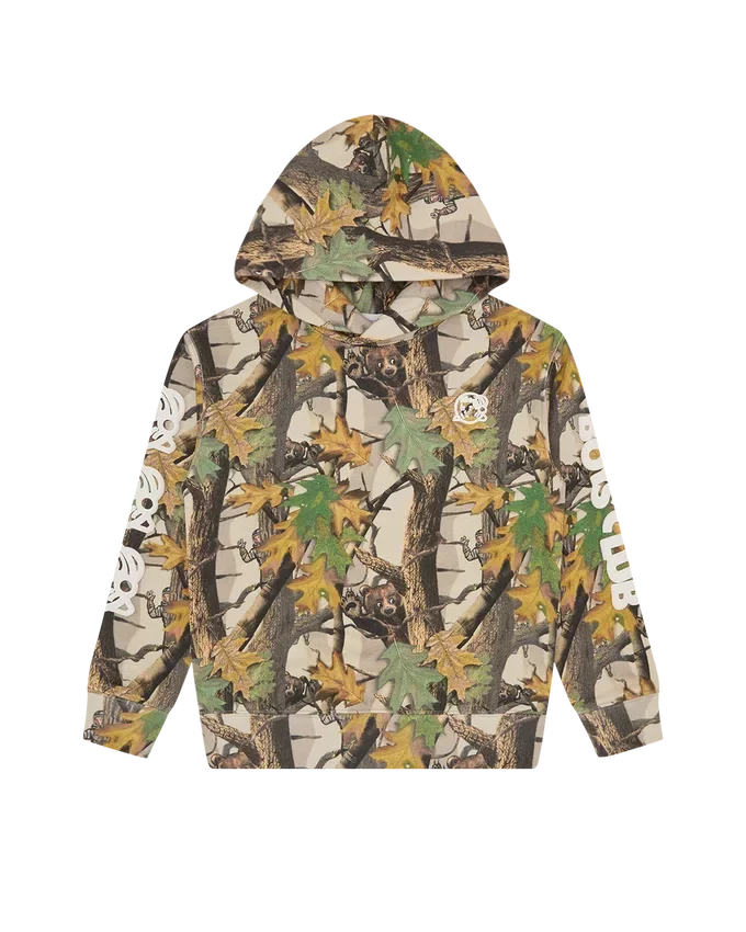 Kids tree camo popover hood Kids tree camo popover hood