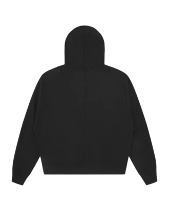Large script logo zip through hood Large script logo zip through hood