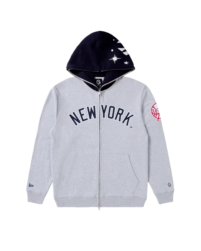 Ny yankees blocked zip hood Ny yankees blocked zip hood