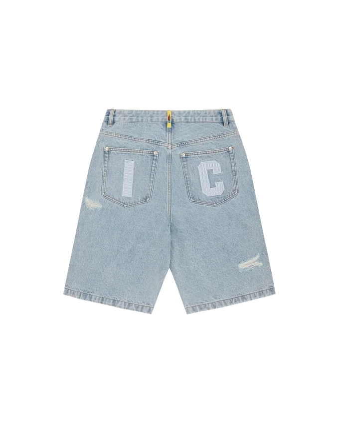 Running dog denim shorts Running dog denim shorts
