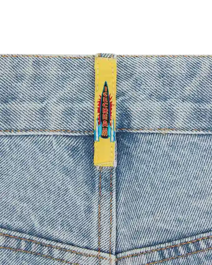 Running dog denim shorts Running dog denim shorts