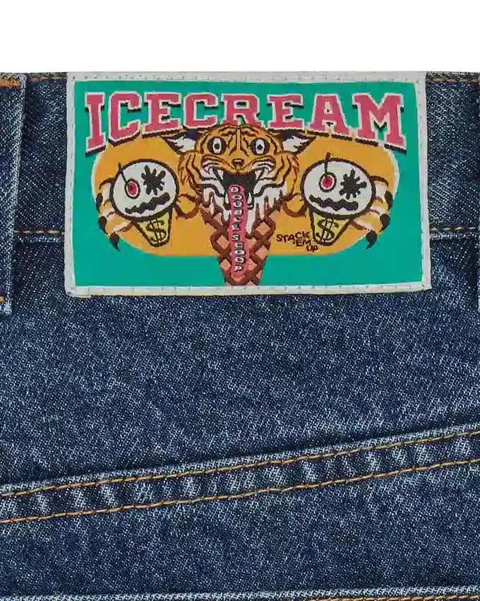 Running dog double scoop denim pant Running dog double scoop denim pant