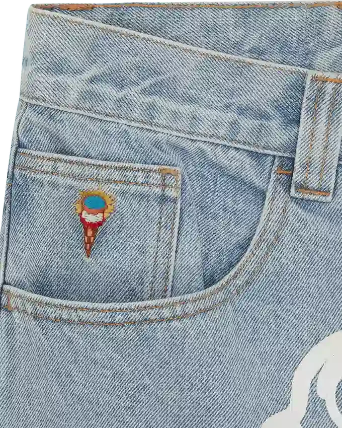 Running dog double scoop denim pant Running dog double scoop denim pant