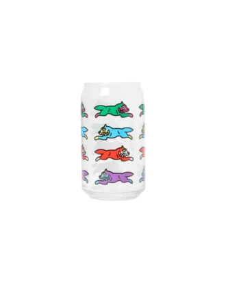 Running dog soda can glass Running dog soda can glass