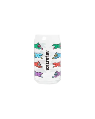 Running dog soda can glass Running dog soda can glass