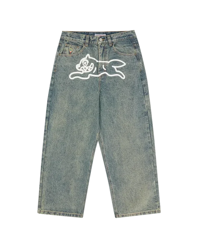 Running dog triple scoop denim pant Running dog triple scoop denim pant