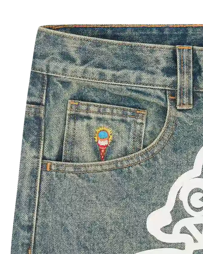 Running dog triple scoop denim pant Running dog triple scoop denim pant