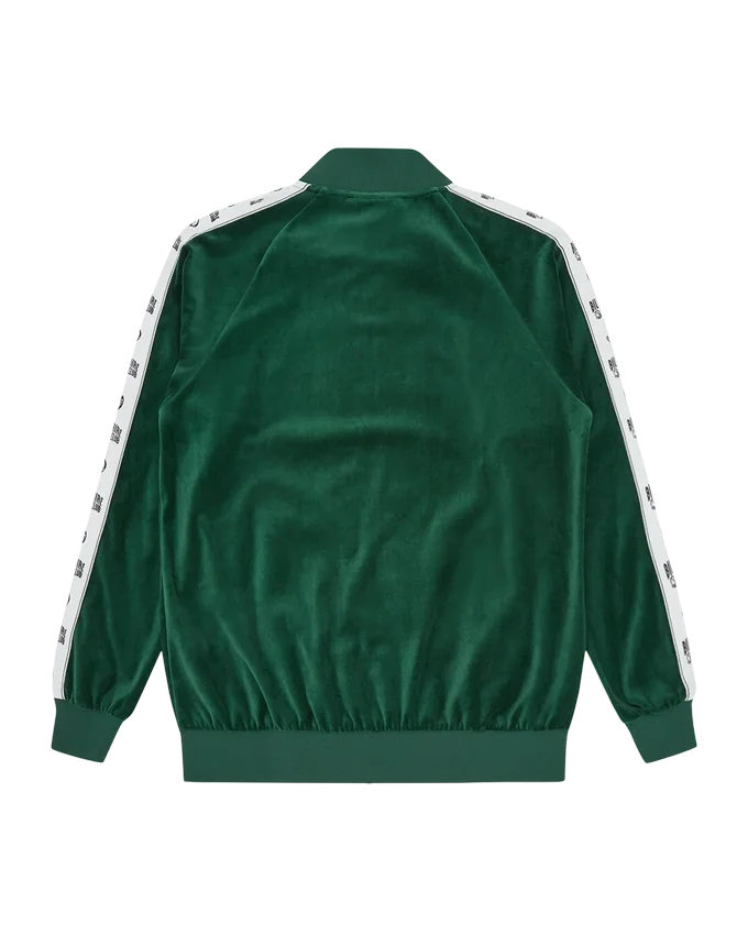 Small arch logo taped velour track top Small arch logo taped velour track top