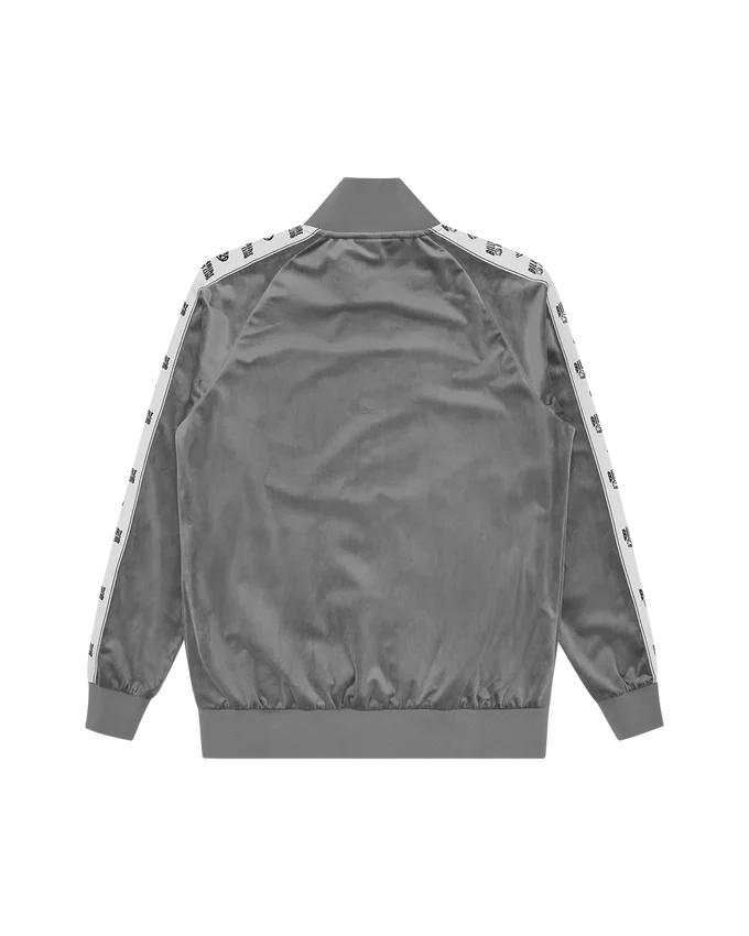 Small arch logo taped velour track top Small arch logo taped velour track top