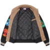 Trick shot collared varsity jacket