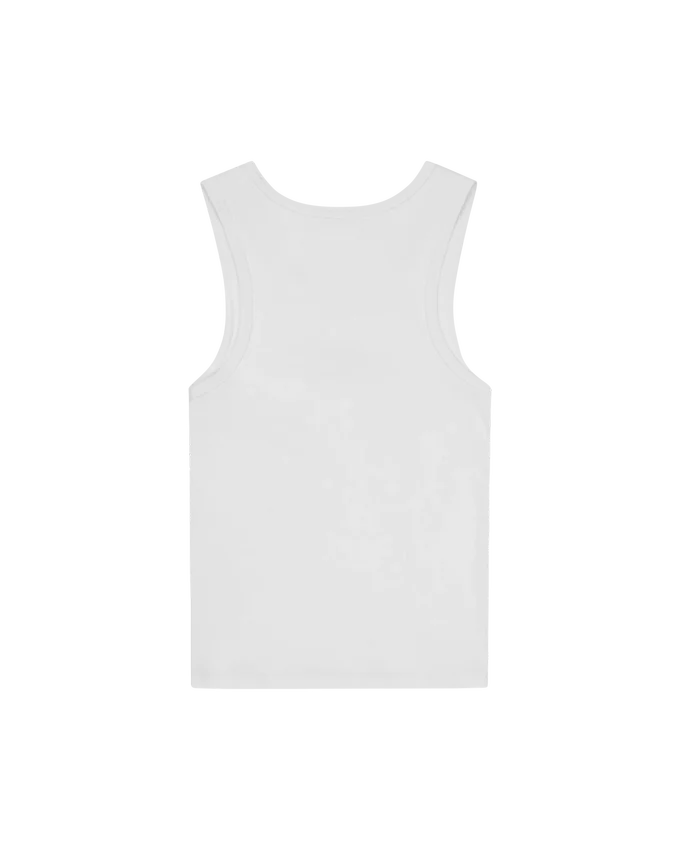 Womens beaded running dog ribbed vest top Womens beaded running dog ribbed vest top