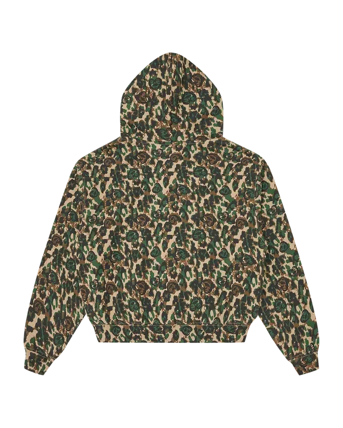 Womens camo zip through hood Womens camo zip through hood