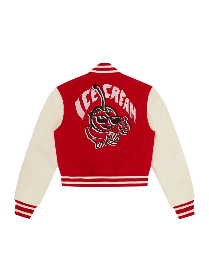 Womens cherry varsity jacket Womens cherry varsity jacket