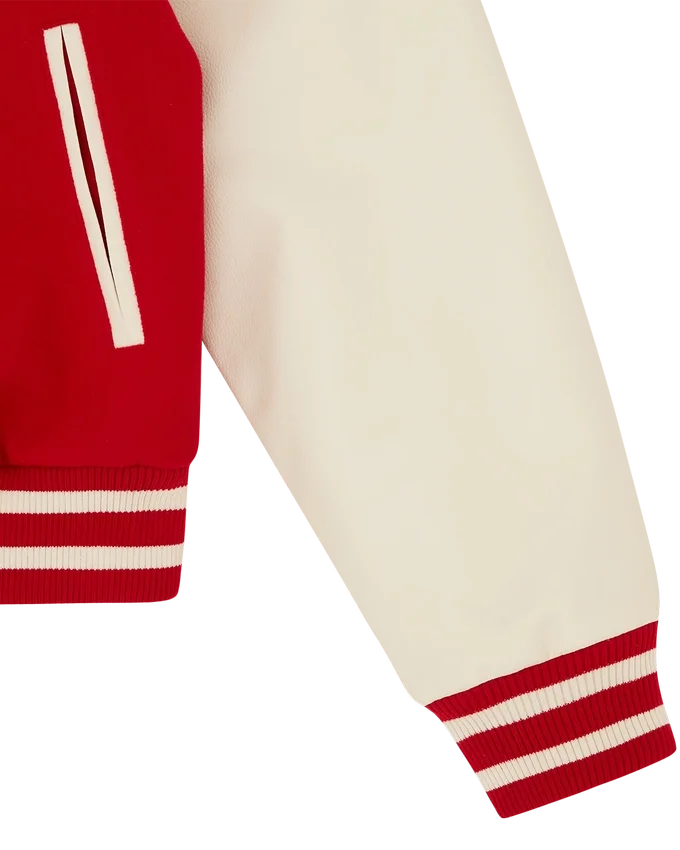 Womens cherry varsity jacket Womens cherry varsity jacket