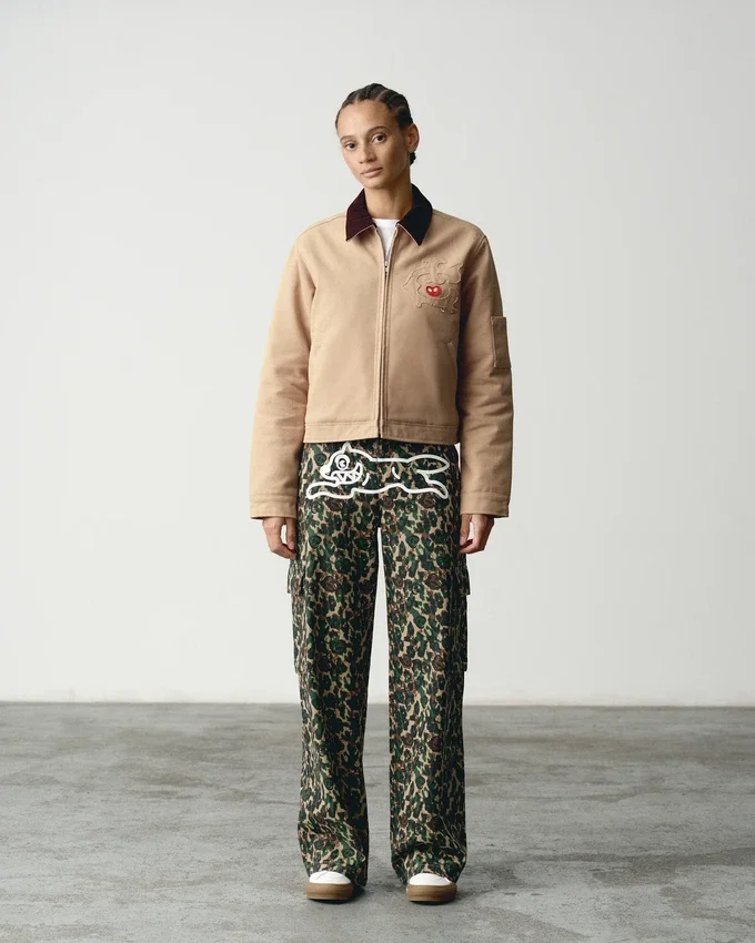 Womens team ic cropped work jacket Womens team ic cropped work jacket